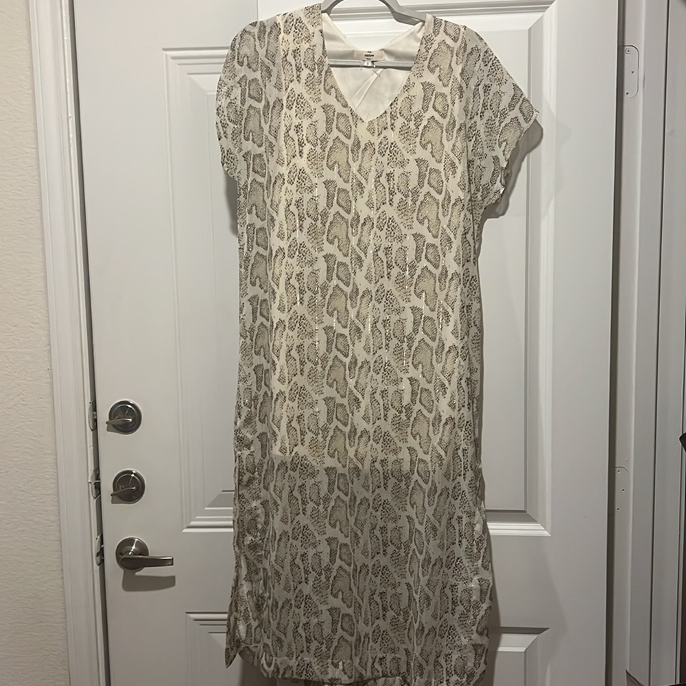 Animal print maxi dress